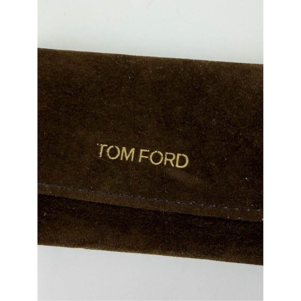 Tom Ford Brown Suede-Like Eyeglass & Sunglasses Case – Case Only